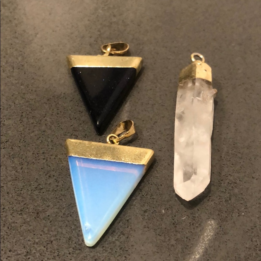 Set of three pendants bought in Europe